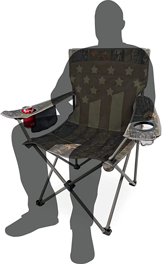 Black Sierra XL Flag Chair