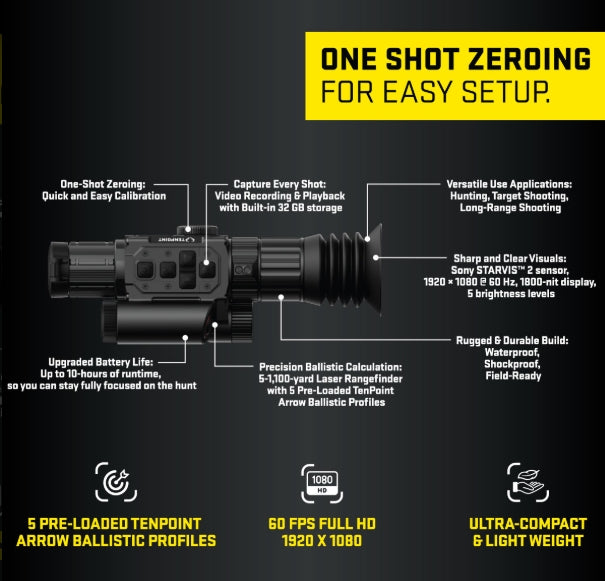 TenPoint Vision HD Digital Rangefinding Crossbow Scope