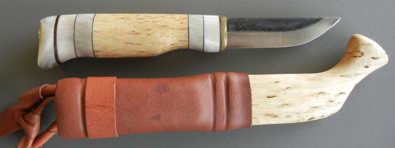 Tundra Puukko Knife with Wood & Leather Sheath